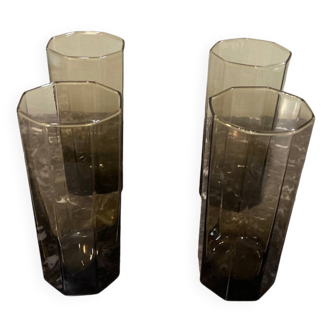 4 vintage glasses