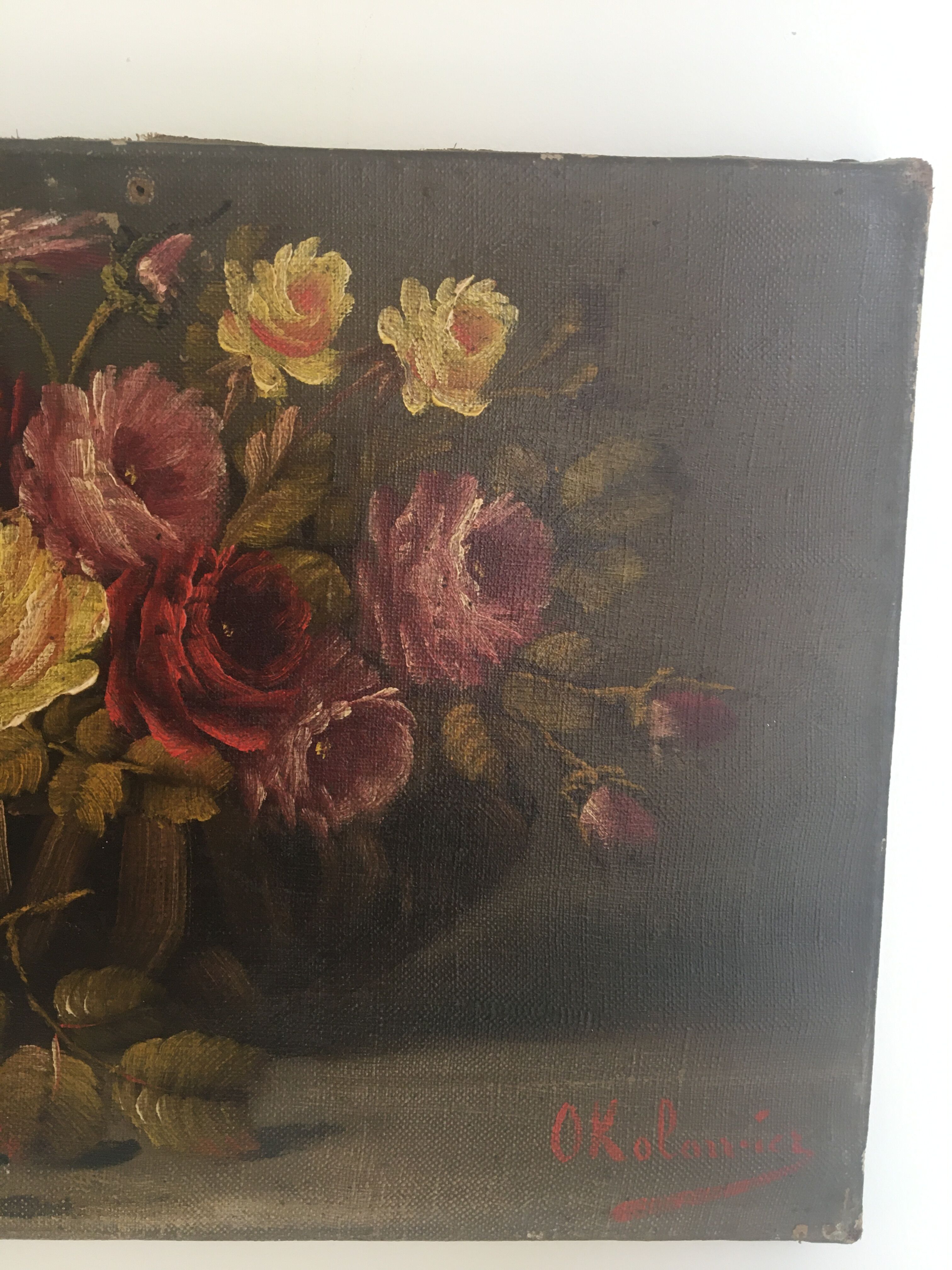 Huile sur toile, signée, tableau début 20e siècle