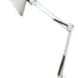 Vintage White Italian Architect Table Lamp, 1970s