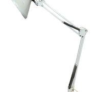 Vintage White Italian Architect Table Lamp, 1970s