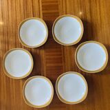 6 vintage deep plates Sarreguemines Pyroblan