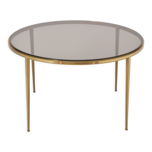 Table basse en laiton du milieu