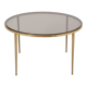 Golden circular Mid-Century Modern Brass coffee table by Vereinigte Werkstätten