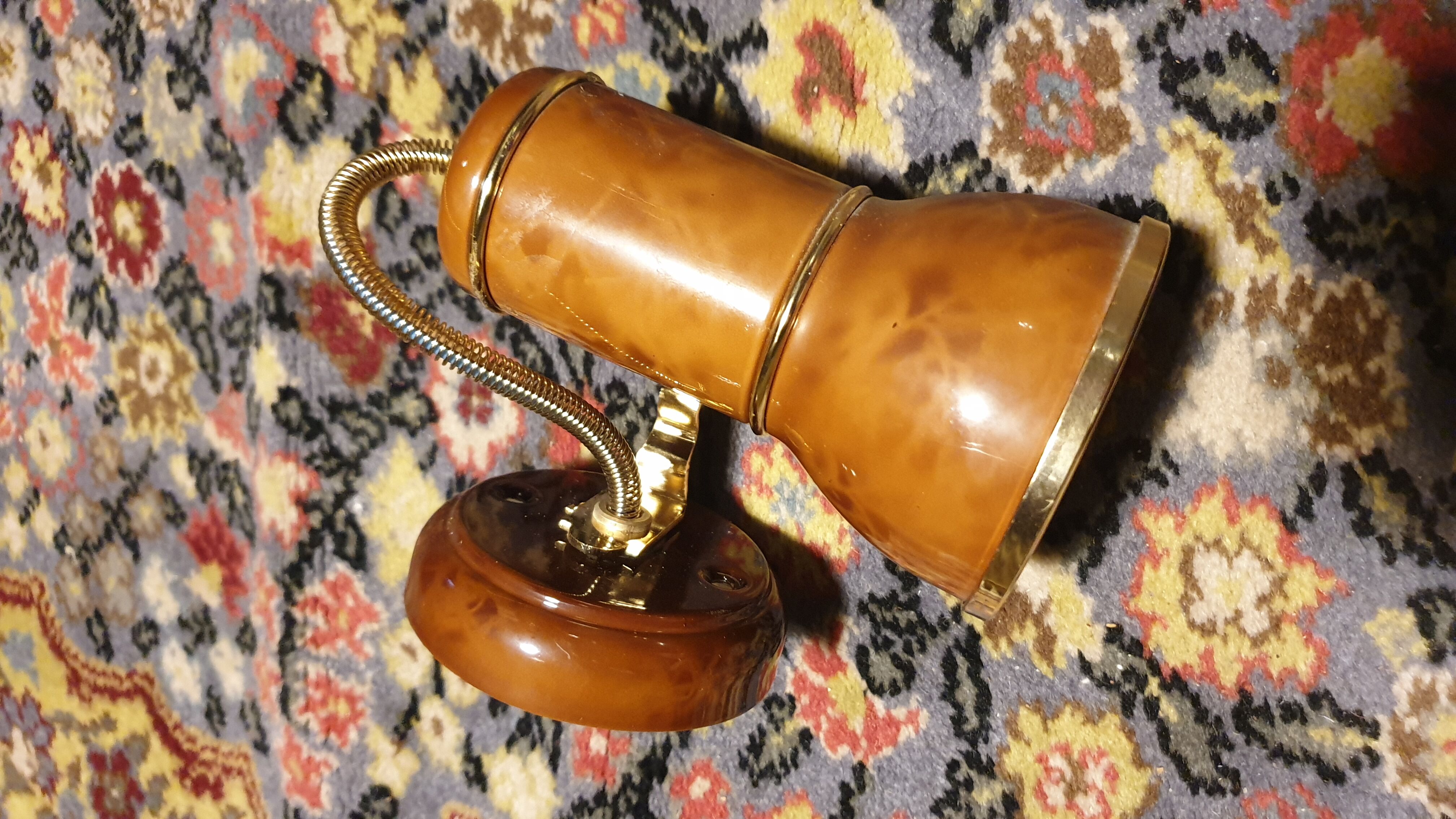 Wall lamp and wall spot seventies