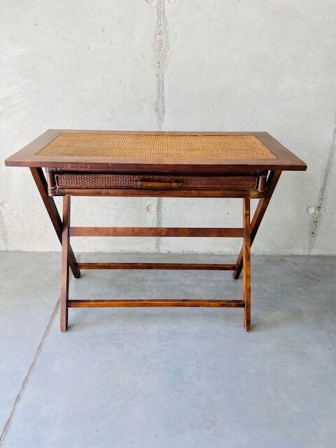 Desk / dressing table on trestle