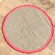 Round carpet vintage 70s wool