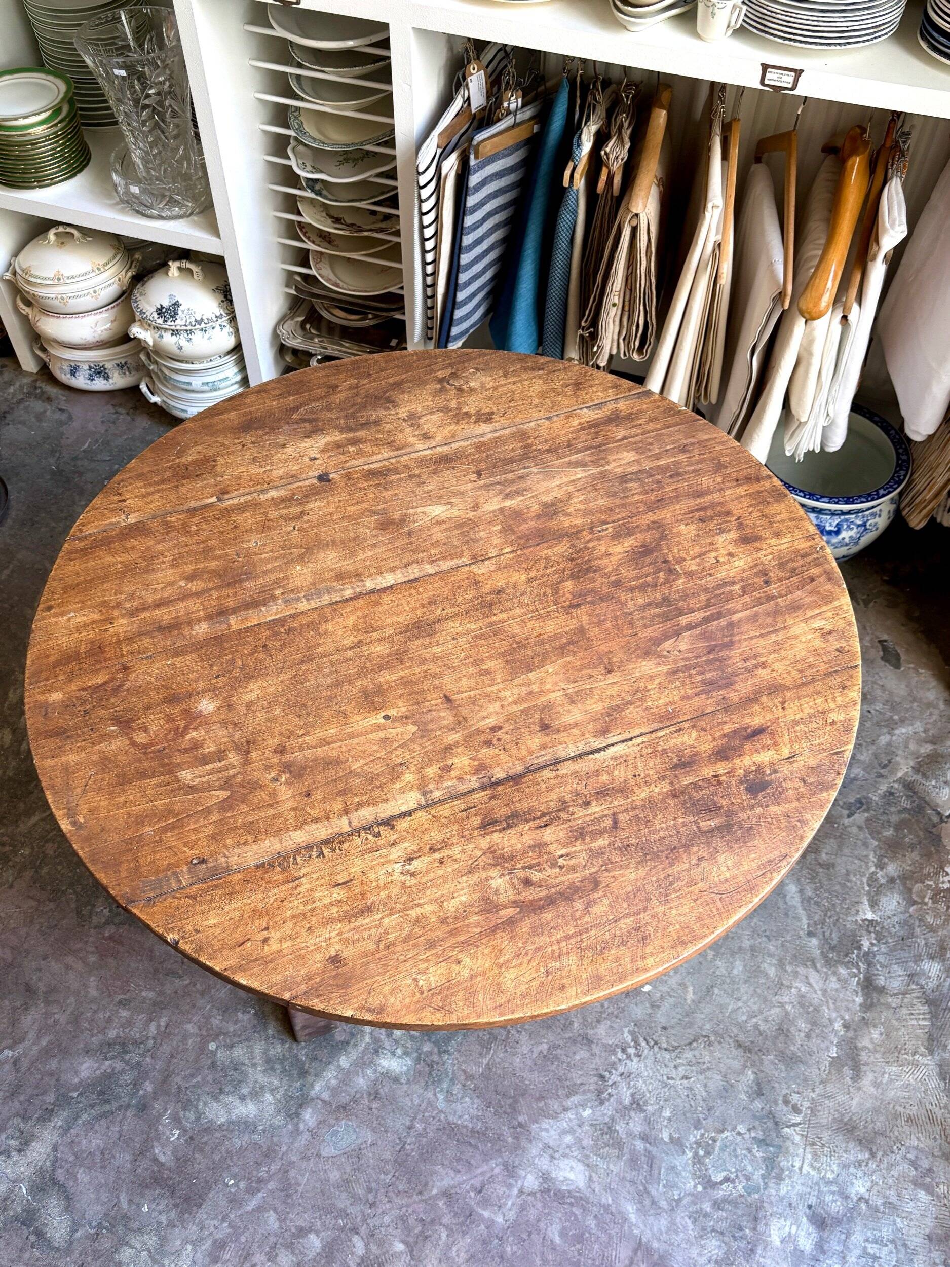 Winemaker's table in wood