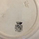 Set of 6 talking plates Sarreguemines "Paul and Virginie"