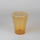 Set of six "Esagonali" glasses by Venini Murano, created by Carlo Scarpa.
