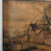 Tableau paysage de campagne Édouard Lefevre 1879