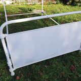 Old white metal bed 1900