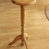 High wooden plant stand - handmade in the 80s - Vintage