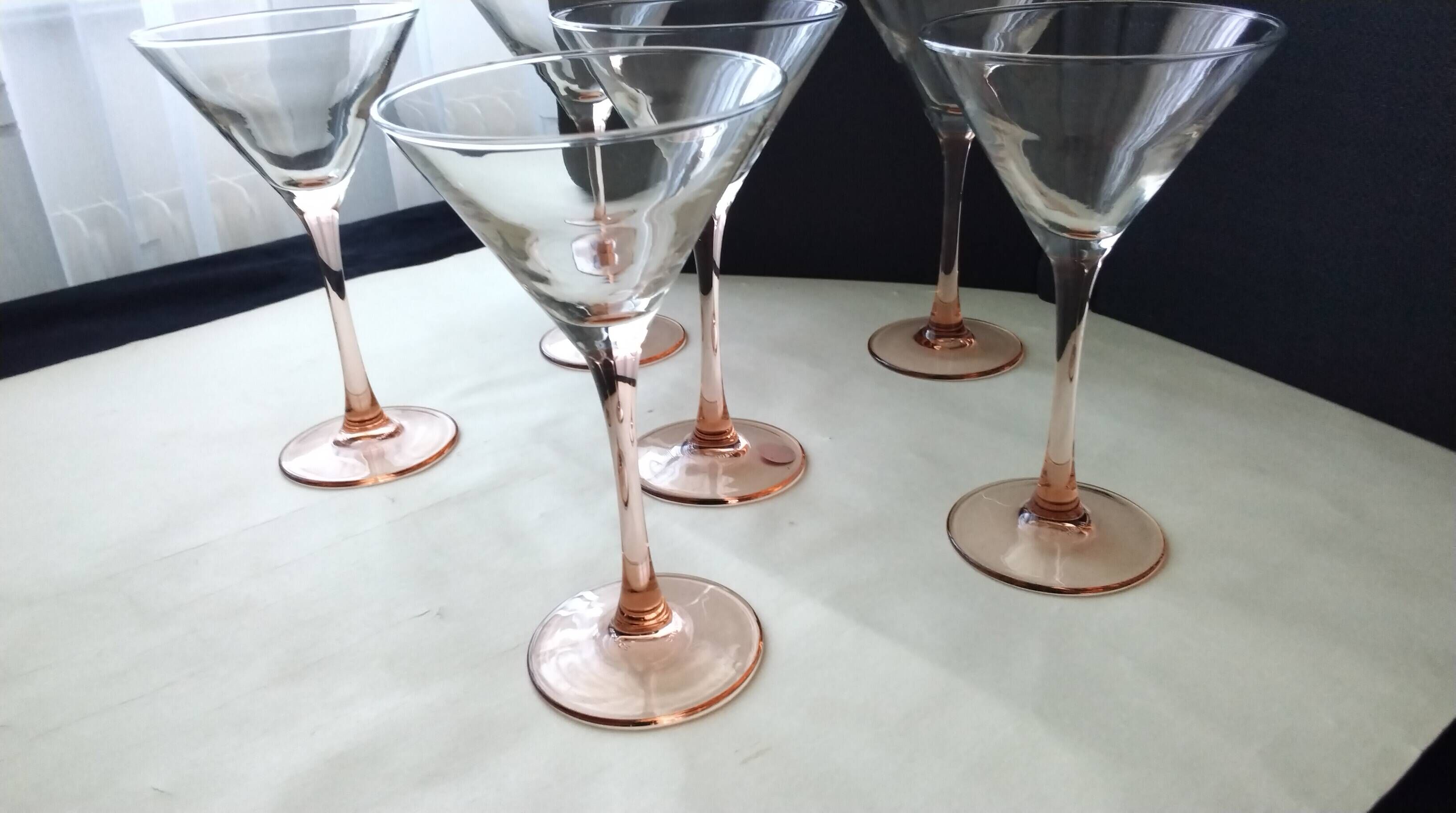 6 Verres à cocktail Luminarc Jambe rose