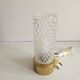 Table lamp made of glass and brass - 1970s