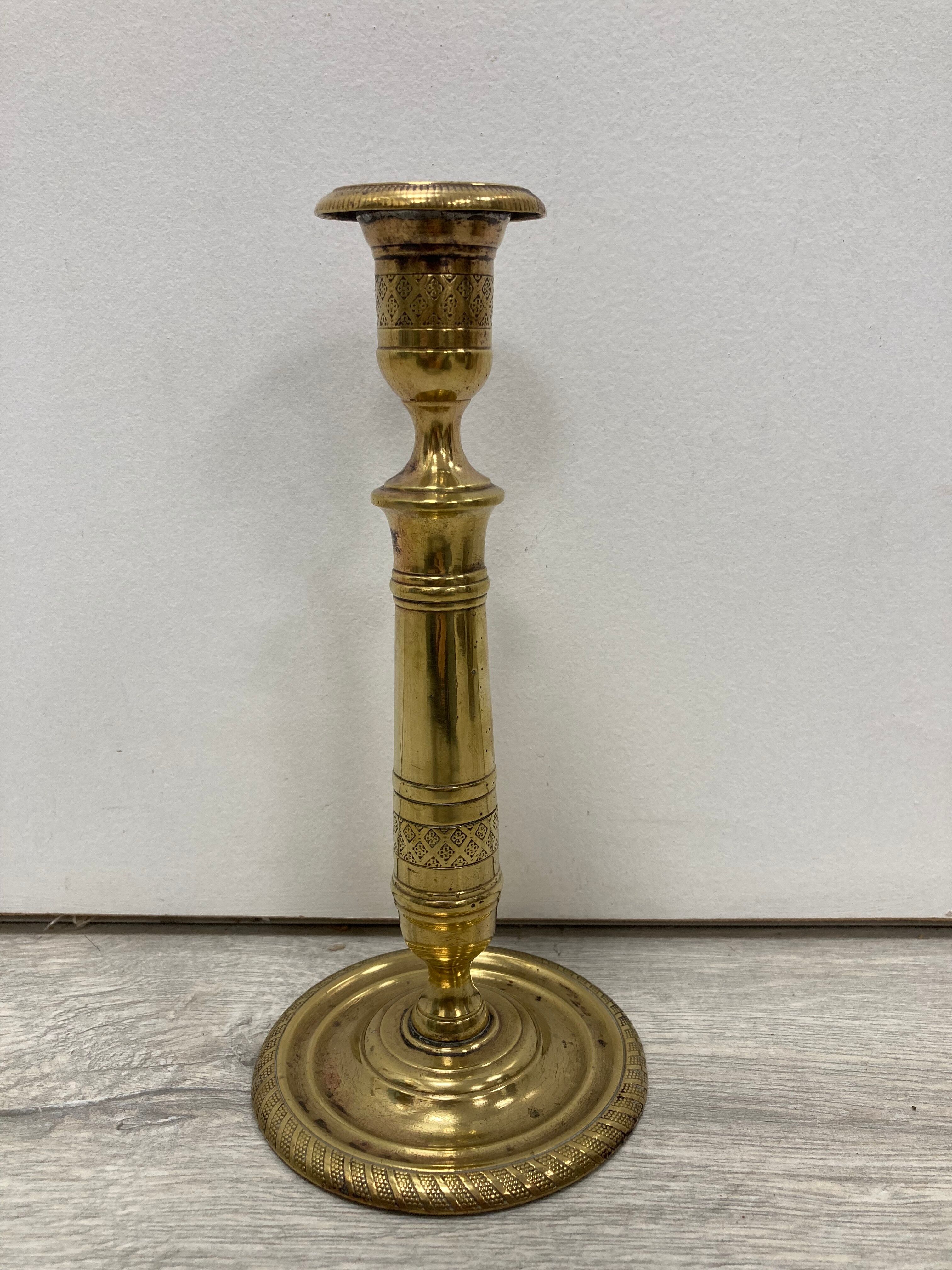 Bougeoir en laiton vintage