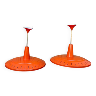 Suspensions Van Haute Orange des années 1960 - Lot de 2