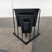 Postmodern vintage magazine rack by Markus Börgens for D-Tec, 1980s.