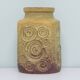 Vase vintage ocre jaune ouest-allemande scheurich