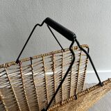 Scoubidou magazine rack / vintage rope