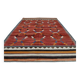 Turkish Wine Red Handmade Wool Kilim Rug, 312x407Cm
