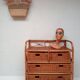 Commode rotin et bambou