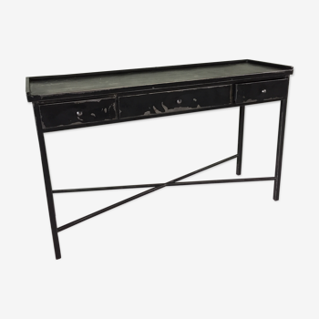 Console decorative en metal