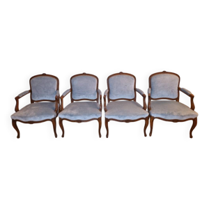 4 fauteuils cabriolet - style louis
