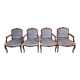 4 fauteuils cabriolet style Louis XV