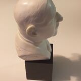 Bust in plater and marble Charles de Gaulle