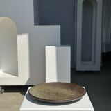 Indonesian green ceramic dish D:26.5