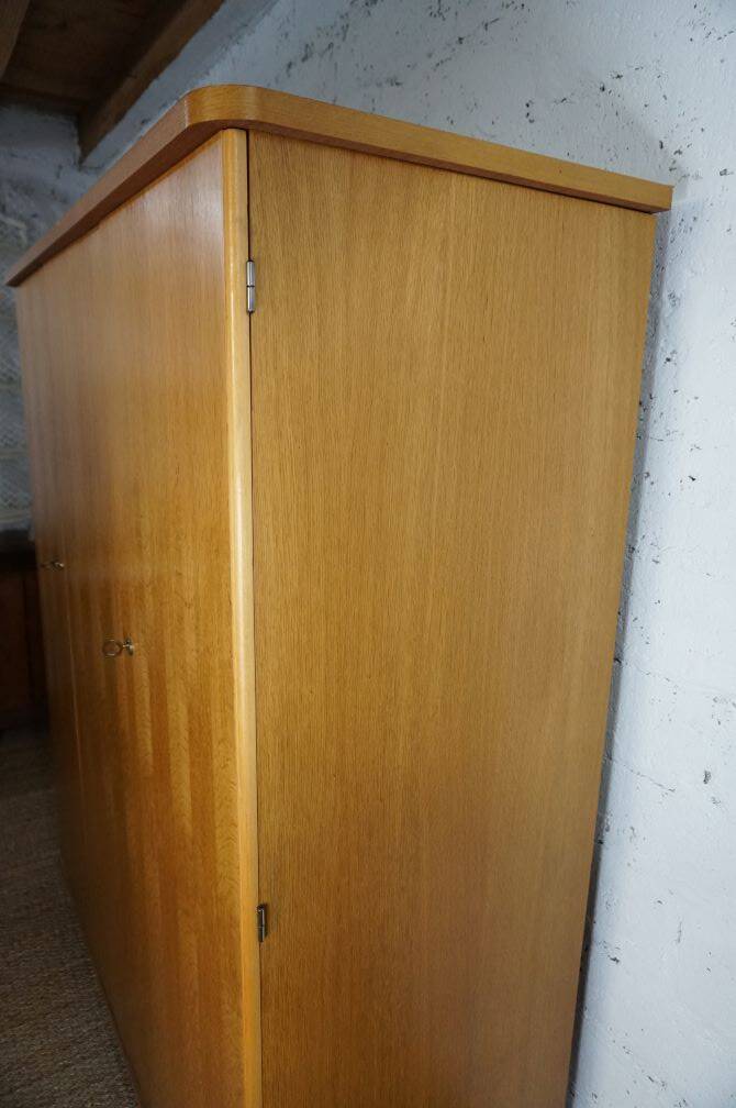 Vintage 60s three-door wardrobe