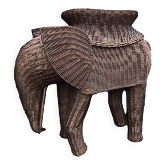 rattan elephant / console / end table