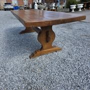 Table monastère en chêne massif,  243cm de L