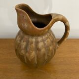 Ancien pichet louis lourioux grès flammée marron vintage
