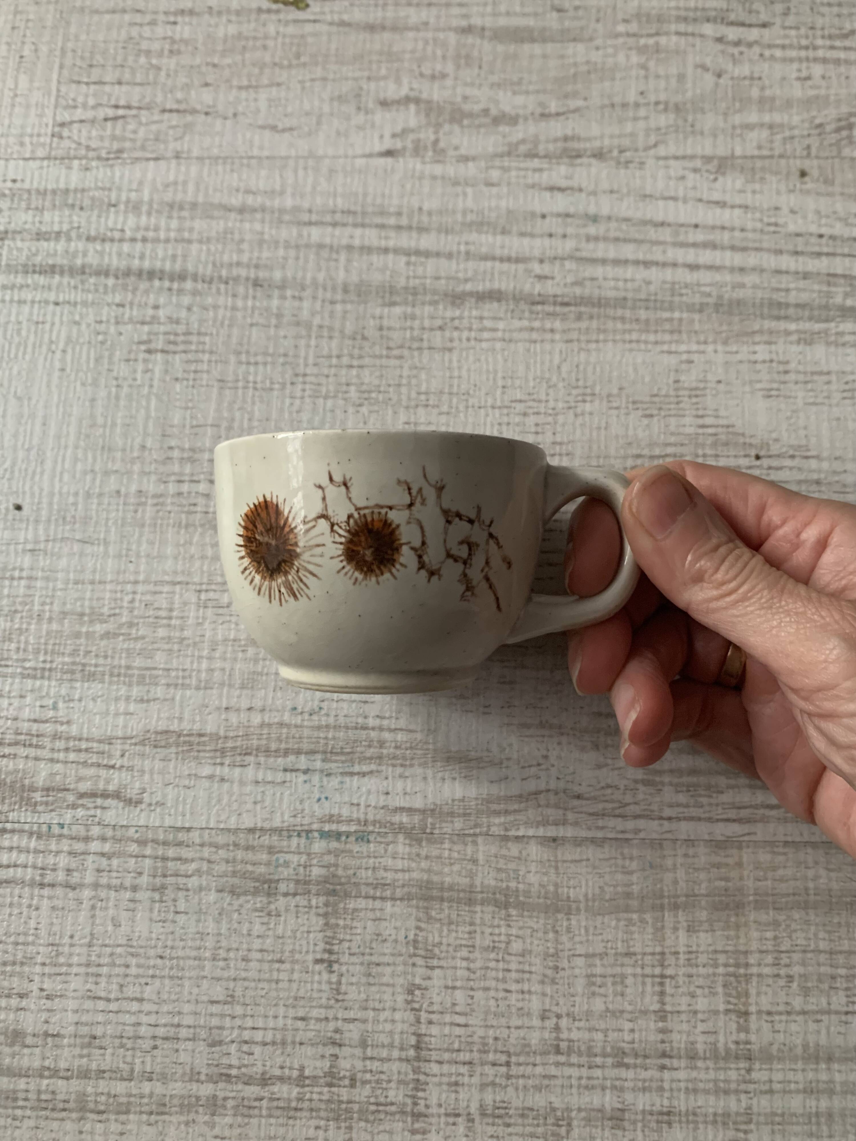 Sarreguemines thistle coffee service