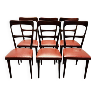 Sièges, années 60, ensemble de 6