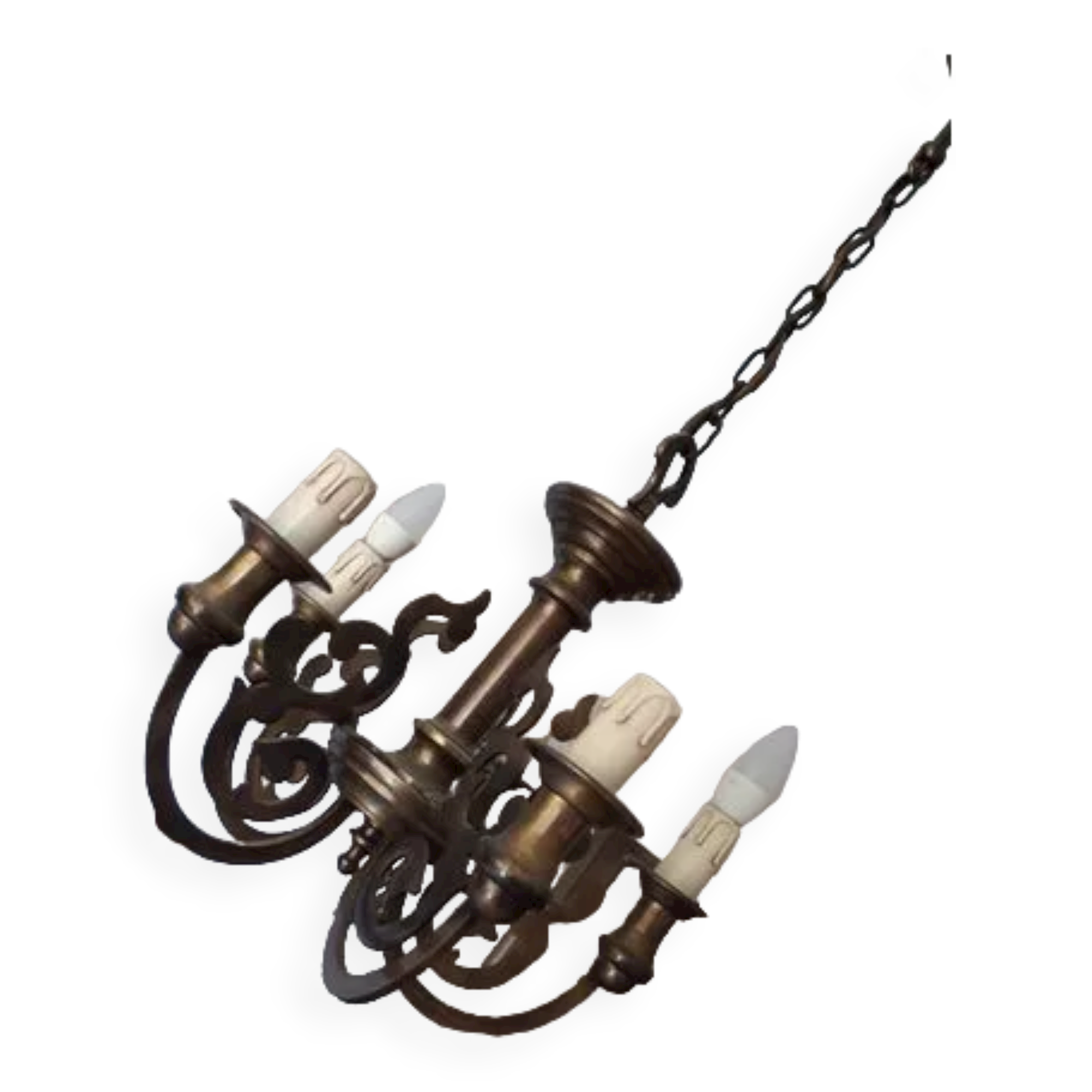 Wrought iron chandelier