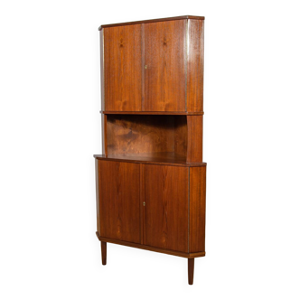 Meuble d'angle en teck danois du milieu du siècle, années 1960