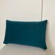 Cushion cotton plain linen blue duck