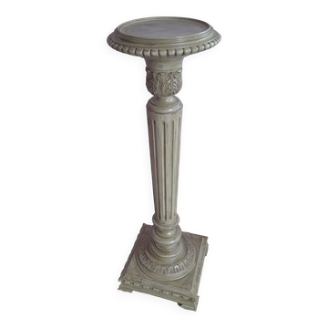 Colonne de style Louis XVI en bois laqué
