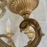 Lustre en bronze doré style Louis XVI