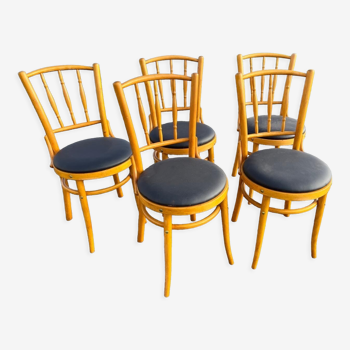 Lot de 5 chaises bistrot