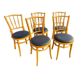 Lot de 5 chaises bistrot