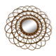 Natural rattan sun mirror 61cm