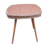 Coffee table in rattan osire and formica