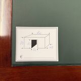 Classic English desk with green leather