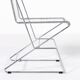 Set of 4 Vintage Architectural steel wire chairs, Italy