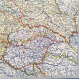 Map Germany and Europe 40s
