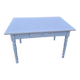 Old patinated blue bistro farmhouse table - 1.2m