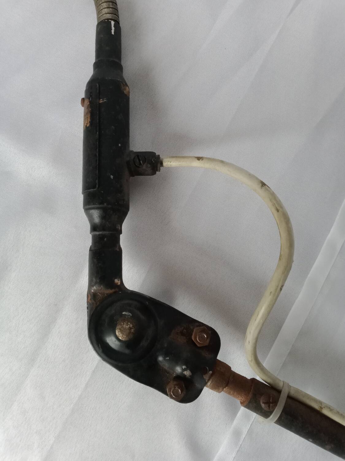 Industrial black metal lamp